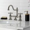 Kingston Brass KS3918AX Restoration Bathroom Bridge Faucet, Brushed Nickel KS3918AX - alternate 5
